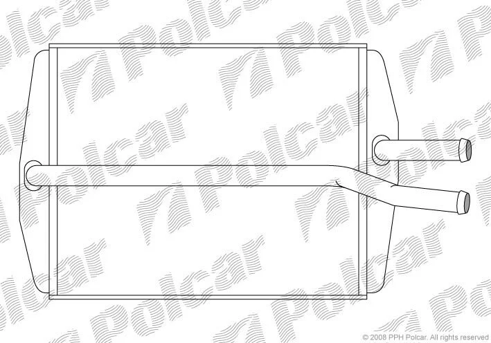 Радиатор отопителя салона Polcar 3210N8-1 (фото 1)