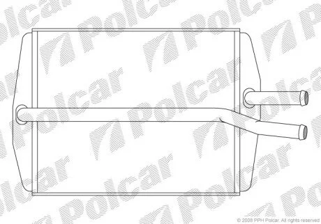 Радиатор отопителя салона Polcar 3210N8-1