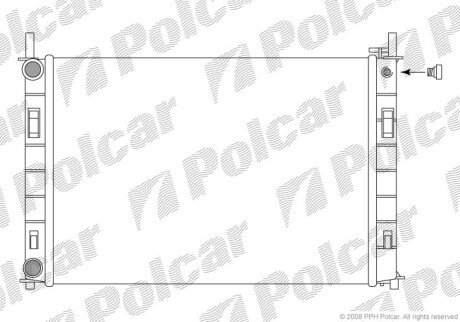 Радіатори охолодження Polcar 321208-3 (фото 1)