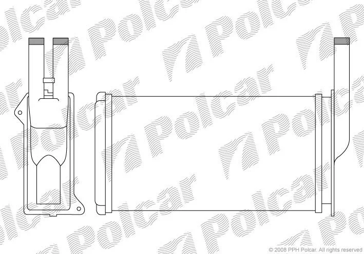 Радіатор обігрівача салону Polcar 3214N8-1 (фото 1)