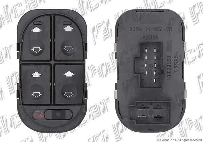 Блок кнопок склопідіймача Polcar 3216P-70 (фото 1)