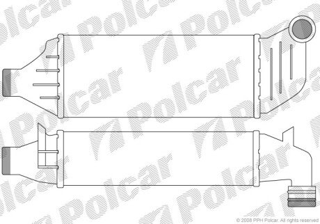 Радіатори повітря (Інтеркулери) Polcar 3217J8-1