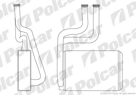 Радиатор отопителя Polcar 3217N8-1