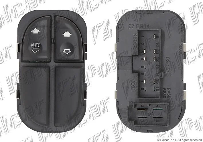 Блок кнопок склопідіймача Polcar 3217P-71 (фото 1)