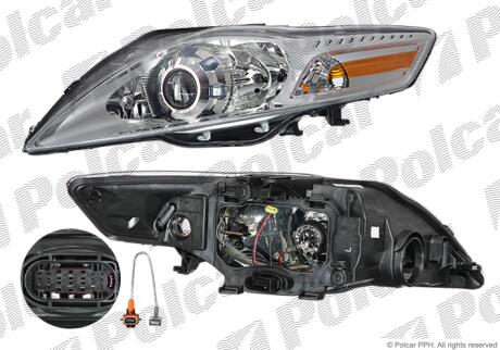 Фара основная правая D1S H1, PY21W, W5W Polcar 3219102T