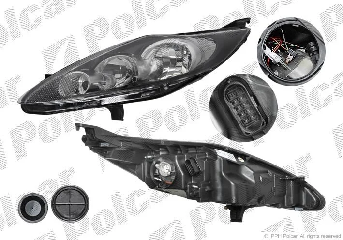 Фара основная левая H1, H7, PY21W, W5W Polcar 323809-E (фото 1)