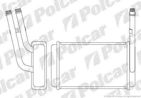 Радиатор отопителя Polcar 3244N8-2