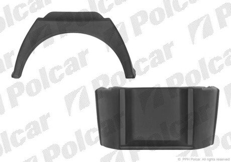 Крыло заднее левый=правый Polcar 3245BLUN