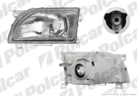 Фара основная правая H4, W5W Polcar 3246100E