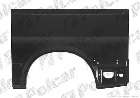 Крило заднє лівий Polcar 324783-8