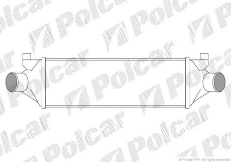 Радіатори повітря (Інтеркулери) Polcar 3248J8-2