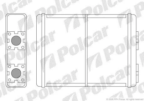 Радиатор отопителя салона Polcar 3250N8-1