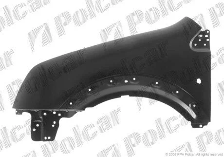Крило спереду праворуч з отвором для поворотника Polcar 325602-J