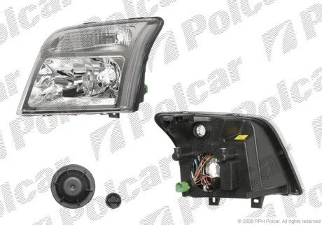 Фара основна ліва H4, PY21W, W5W Polcar 3256091E