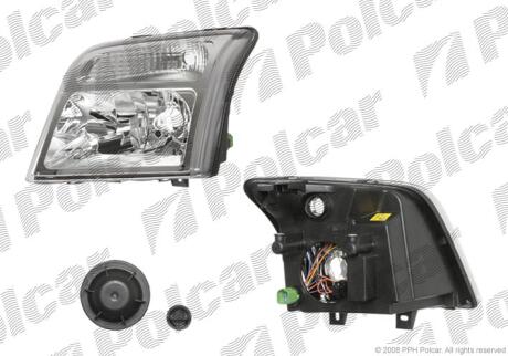 Фара основная левая H4, PY21W, W5W Polcar 325609-E