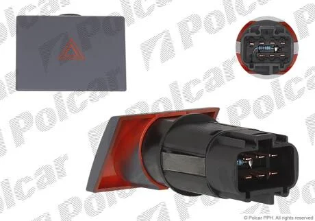 Вмикач аварійного світла Polcar 3256P-30