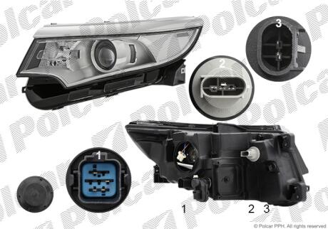 Фара основная Polcar 3278092E