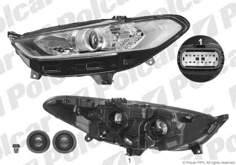 Фара основная Polcar 32D2092V