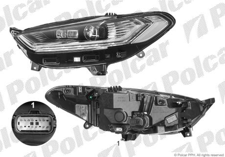 Фара основная Polcar 32D2105V