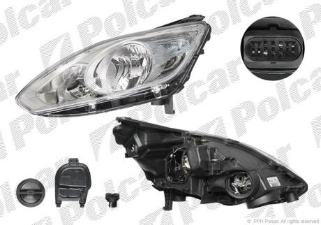 Фара основна ліва H1, H7 Polcar 32M109-E