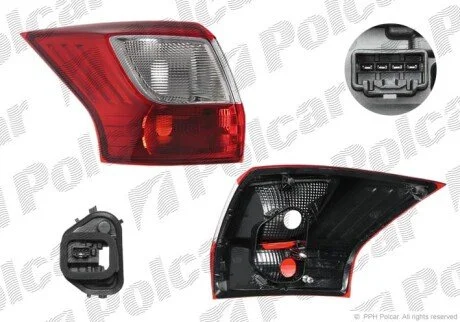 Ліхтар задній ліворуч зовнішній Polcar 32M1872V