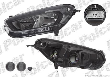 Фара основная Polcar 32U3103E