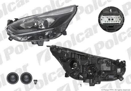 Фара основная Polcar 32V1095V