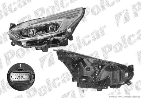 Фара основная Polcar 32V1103V
