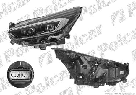Фара основная Polcar 32V1104V