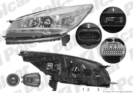 Фара основная Polcar 32X109-V