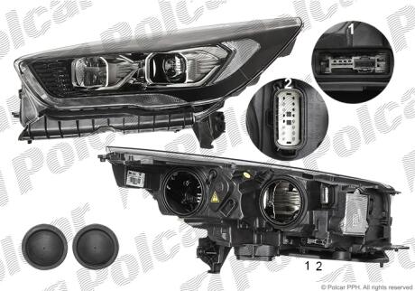 Фара основна ліва D3S, H1, LED Polcar 32X3094V