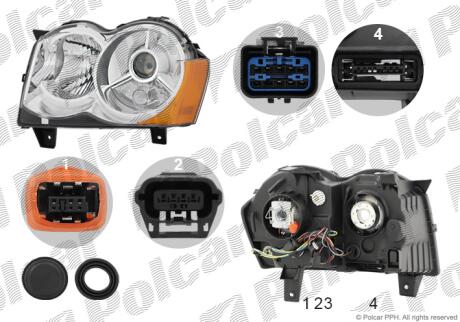 Фара основная Polcar 343009-3