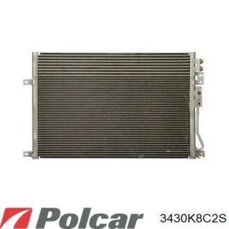 Радіатор кондиціонера (Конденсатор) без осушувача Polcar 3430K8C2S