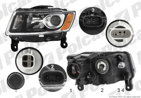 Фара основна Polcar 34T109