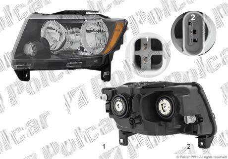Фара основная Polcar 34X109-3