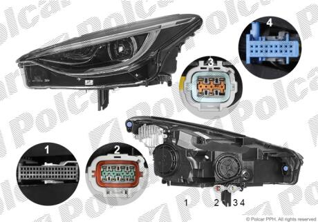 Фара основная Polcar 35C1101V