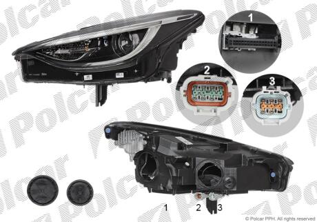 Фара основная Polcar 35C110-V