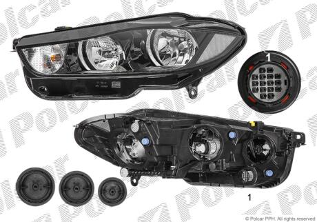 Фара основная Polcar 37D109-H