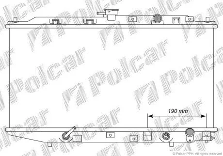 Радіатори охолодження Polcar 380508-1