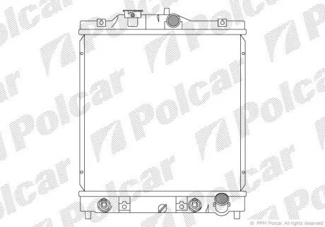 Радіатори охолодження Polcar 380708-7