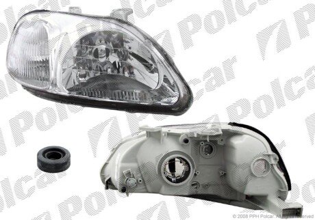 Фара основная правая H4 Polcar 3810101E