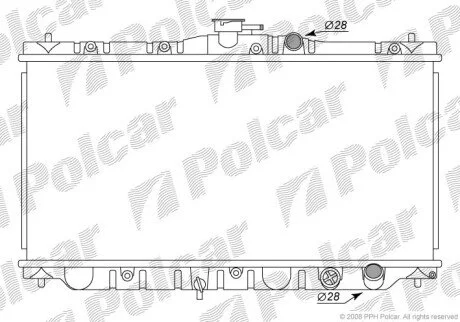 Радіатори охолодження Polcar 381608-4