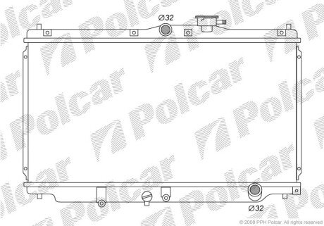 Радіатори охолодження Polcar 381708-3 (фото 1)