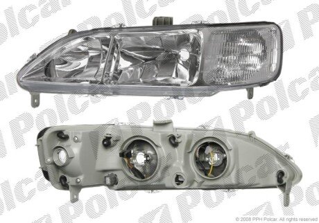 Фара основная левая H1, H7, PY21W Polcar 381809-E