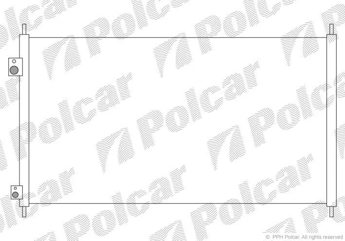 Радіатори кондиціонера Polcar 3825K83K (фото 1)