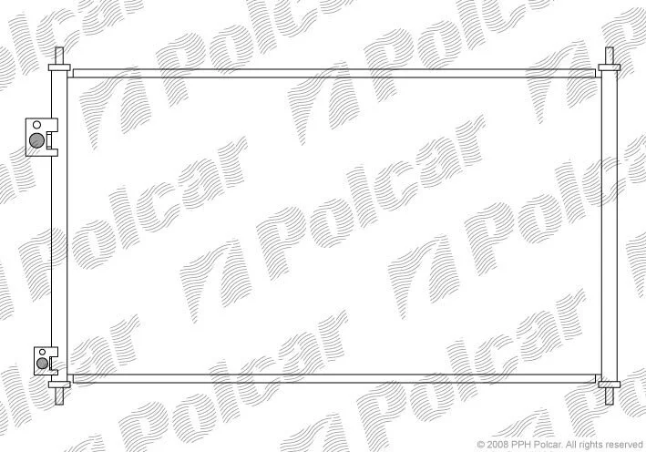 Радіатори кондиціонера Polcar 3825K8C1S (фото 1)