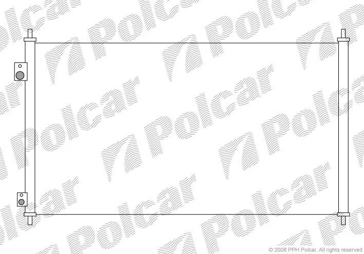 Радіатори кондиціонера Polcar 3825K8C3 (фото 1)