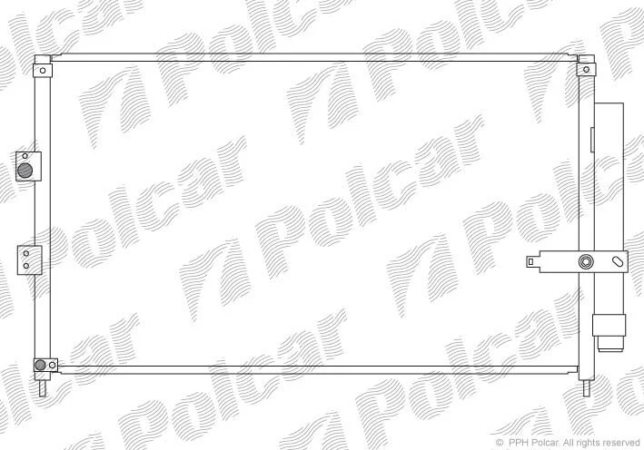 Радіатори кондиціонера Polcar 3828K81K (фото 1)