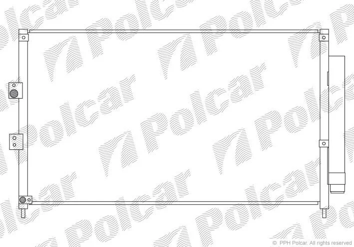 Радіатори кондиціонера Polcar 3828K82K (фото 1)