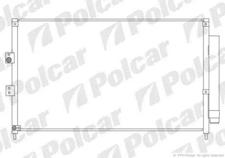 Радіатори кондиціонера Polcar 3828K82K